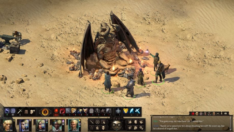 A picture of a scene from a game called Pillars of Eternity