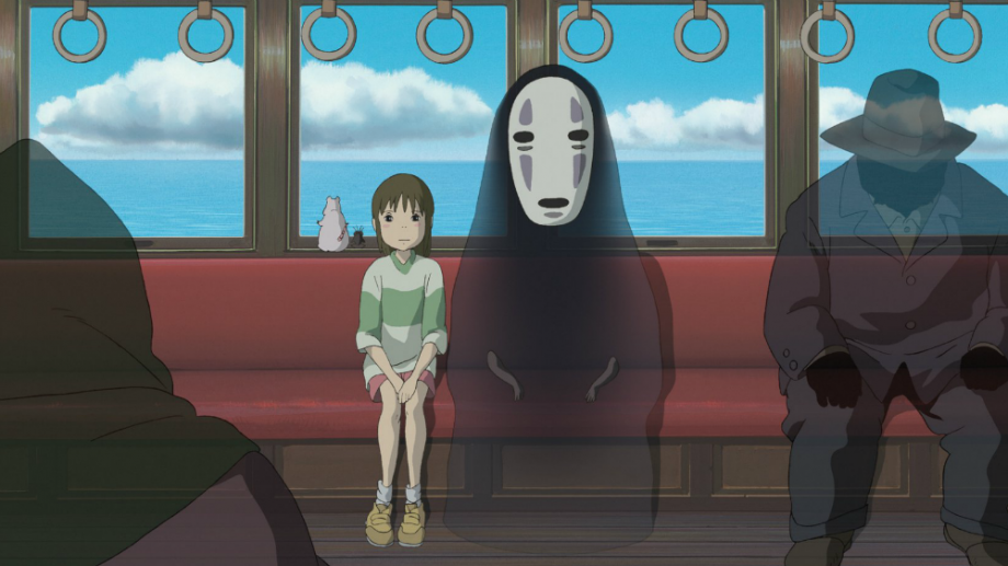 A scene of an animated movie called Spirited Away