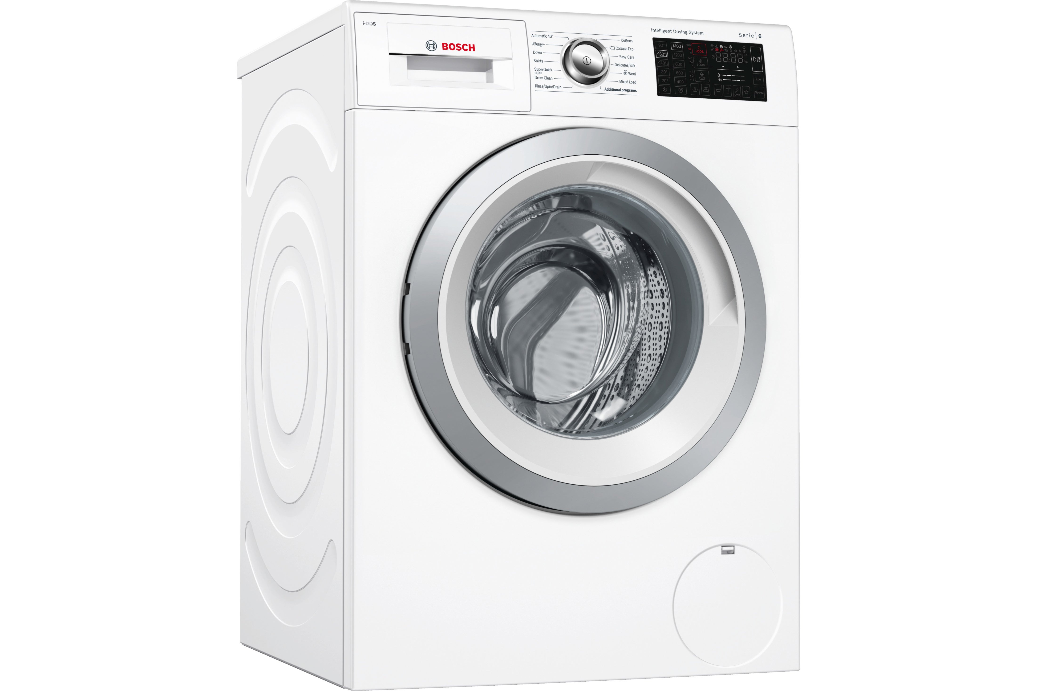 WAT2840SGB Serie 6 9KG Washing Machine with 1400rpm Spin Speed in Silver 