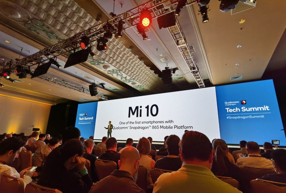 A scene from an event about Mi 10's tech summit
