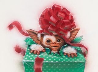 A picture of a wallpaper of a movie called Gremlins