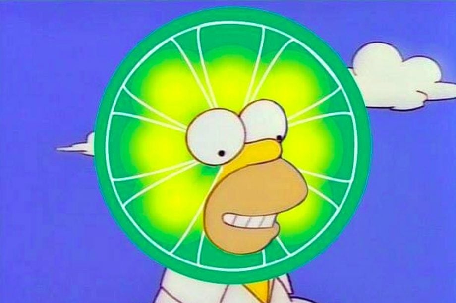 A picture of Simpsons limeware, showing Chrome blocks Simpsons limeware meme