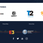 Screenshot of an E3 site leak via resetera.com, participating companies logos