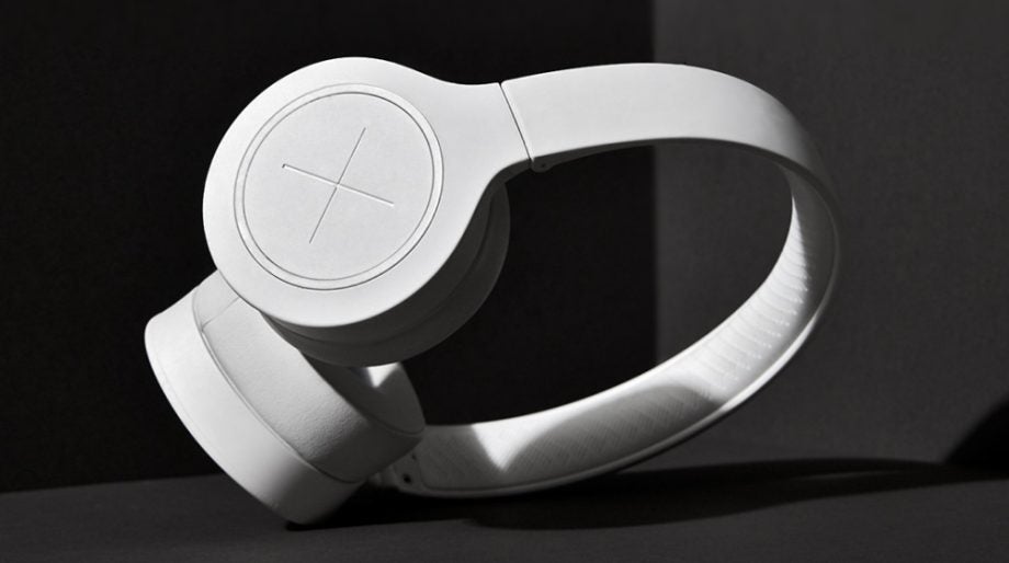 White Kygo A11 800 headphones kept on a black background