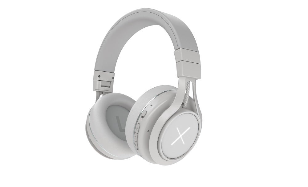 White Kygo Xenon headphones floating on white background