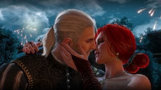 A picture of a scene from a game called The Witcher