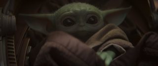 Picture of baby Yoda from Star Wars Madalorian