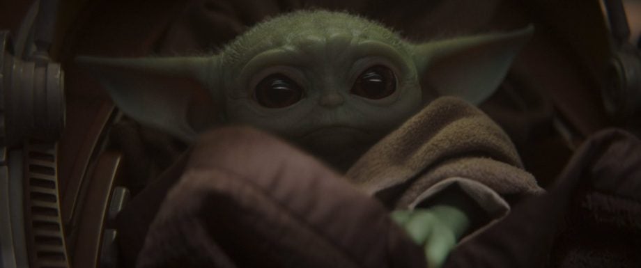 Picture of baby Yoda from Star Wars Madalorian