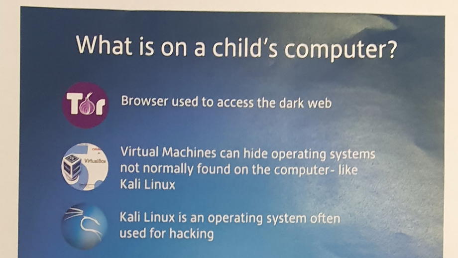 Tor Browser, Kali Linux, Wi-Fi Pineapple, Discord, Metasploit warning poster