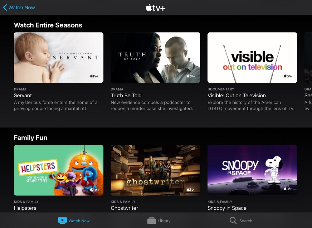 Apple TV+ seasons