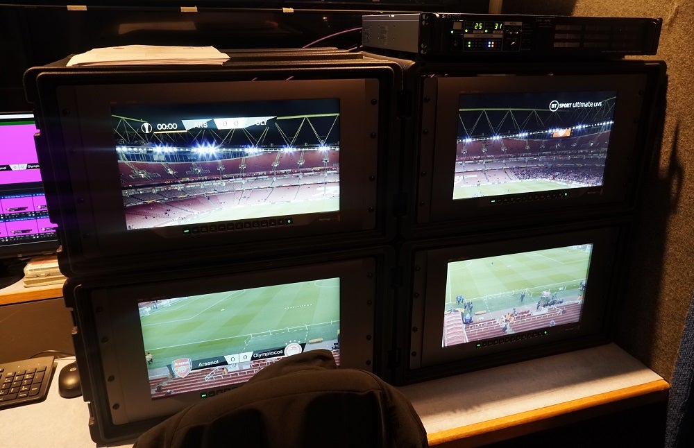 A picture of BT Sport Samsung 4K monitors