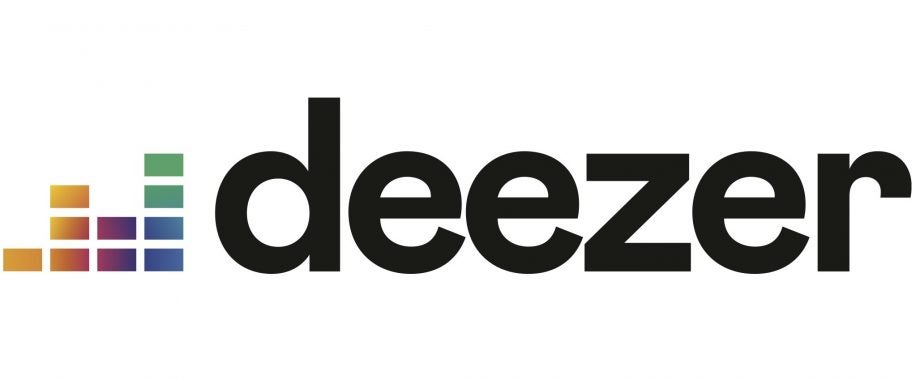 A wallpaper of a Deezer logo