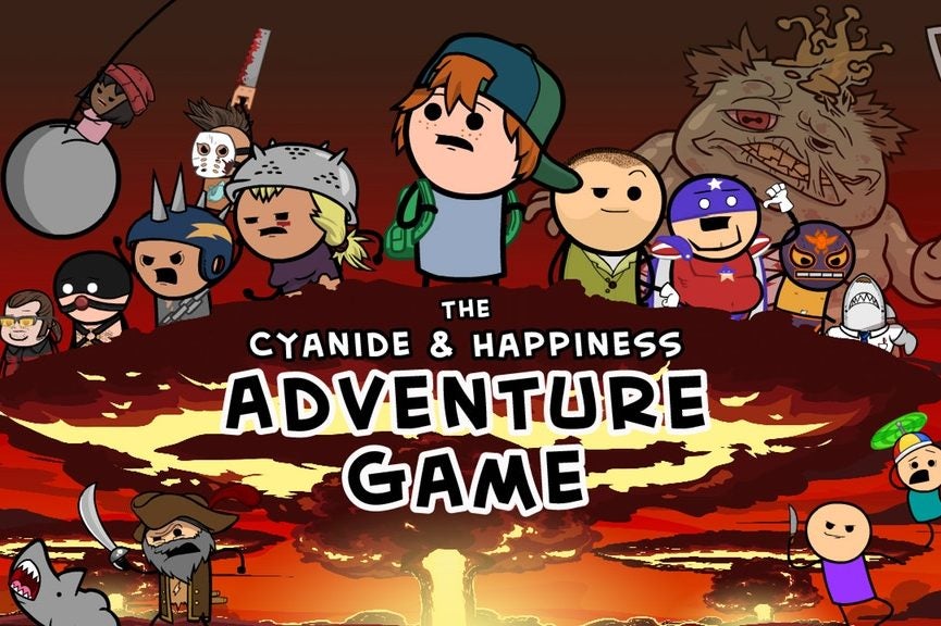 Picture of a wallpaper of a game called The Cyanide & Happiness: Freakpocalypse