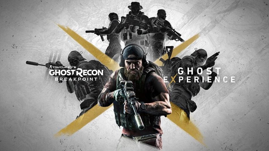 A wallpaper of a PS4 game called Tom Clancy's Ghost Recon Breakpoint