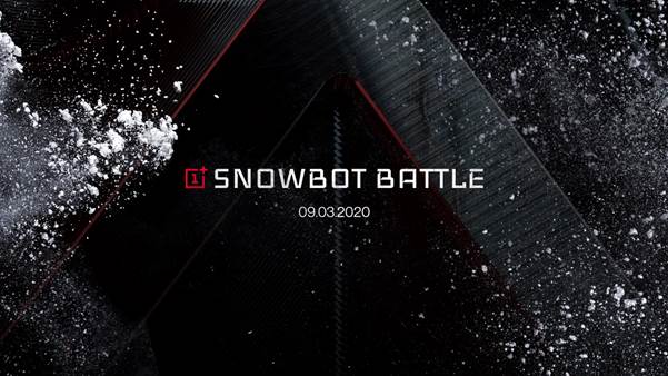 A wallpaper of One Plus Snowbot Battle