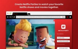 A window displaying Netflix Party screen