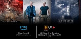 A wallpaper of Amazon prime 30 day free trail and Hplay subscription plans