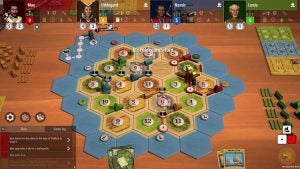 CATAN universe digital board gamePicture of a part of game called Catan Universe
