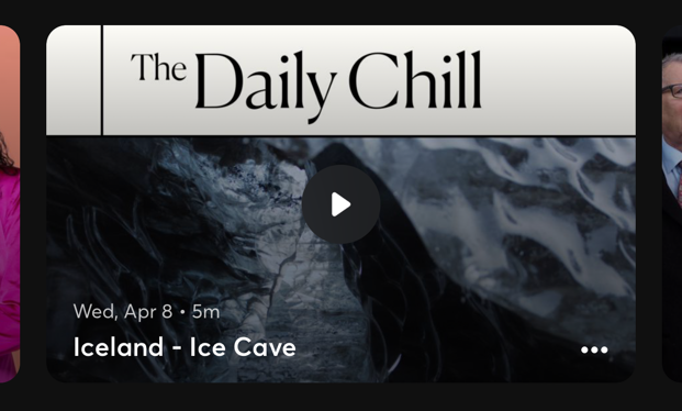 Wallpaper of a TV program called The Daily Chill
