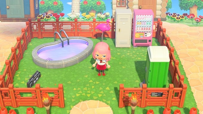 Lots of decorations help you get a 5 star rating for your island on Animal Crossing