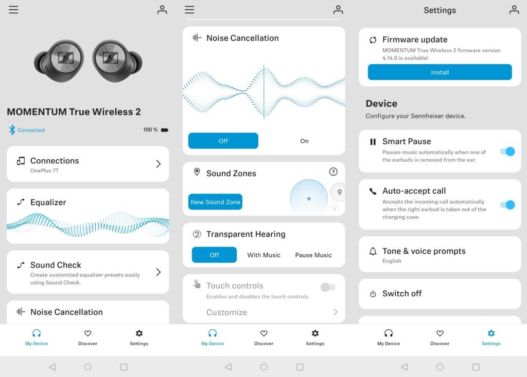 Sennheiser Momentum True Wireless 2 Smart Control app