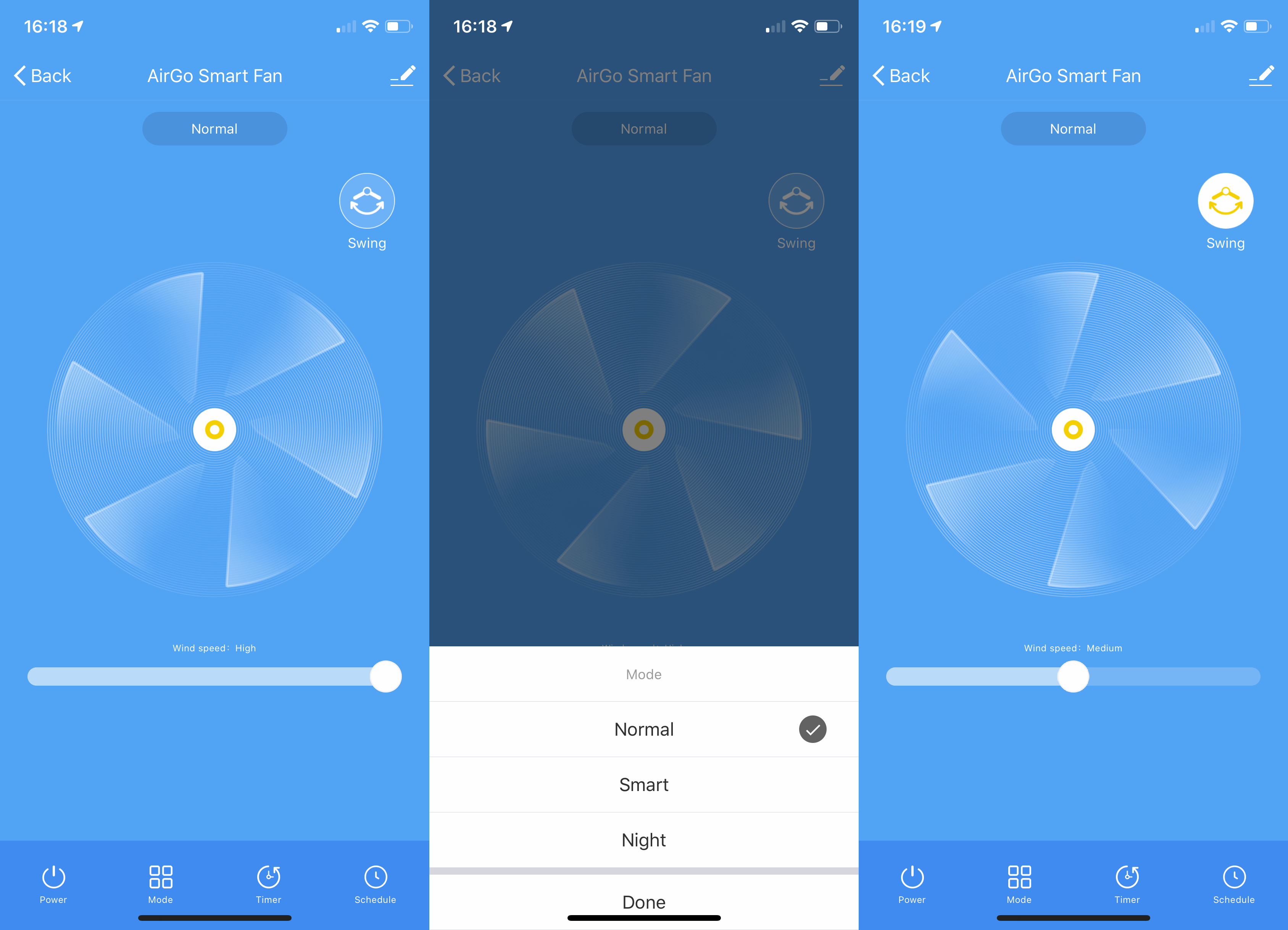 AirGo Smart Fan app