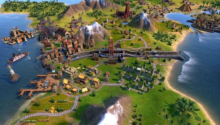 An animated picture of a scene from a game called Civilization VI
