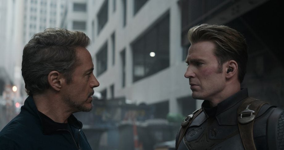 Picture of a scene from a movie called Avengers: Endgame