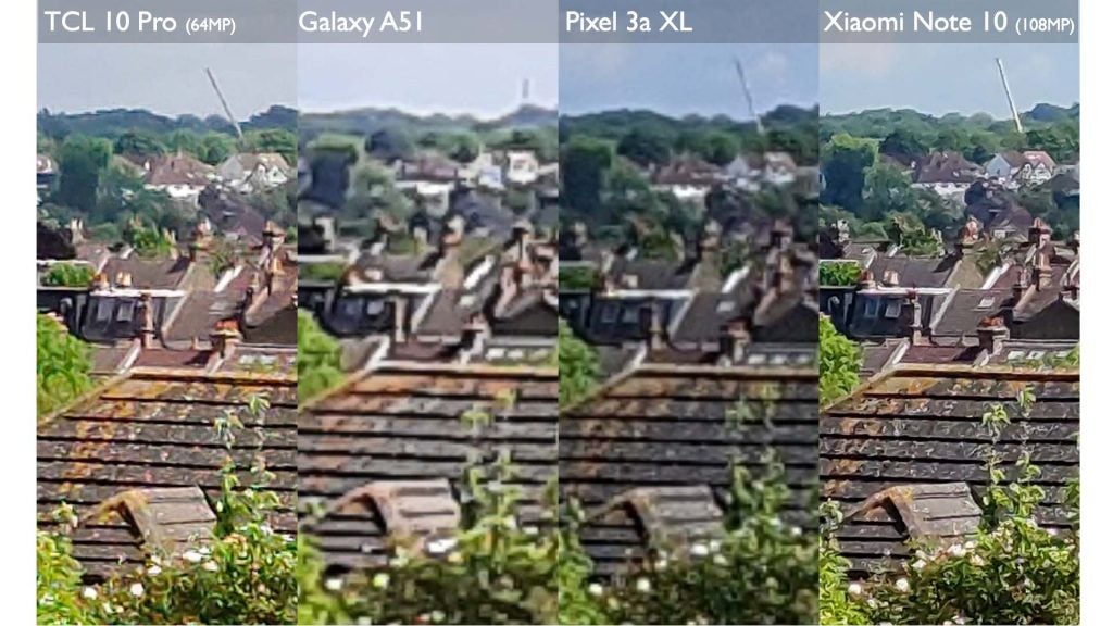Four same pictures taken from different devices - TCL 10 Pro, Pixel 3a XL, Galaxy A51, and Xiaomi Note 10