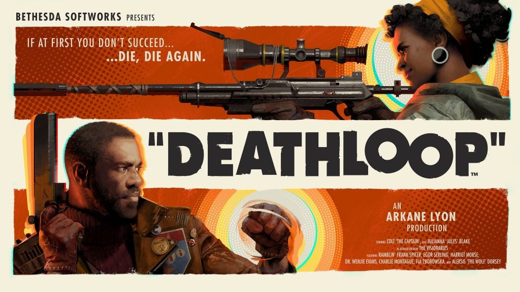 A picture of a wallpaper of a game called Deathloop