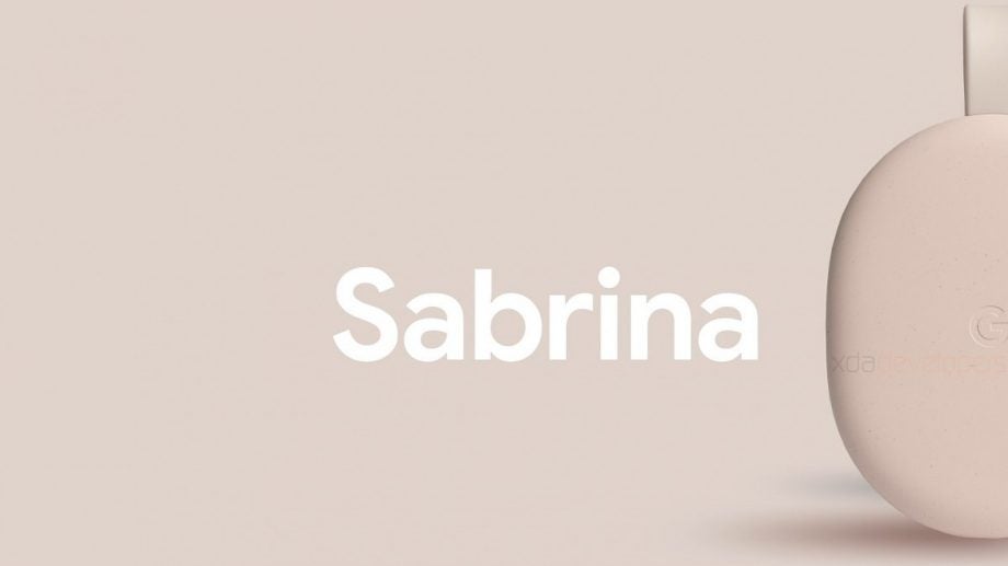A light pale pink Chromecast Sabrina wallpaper