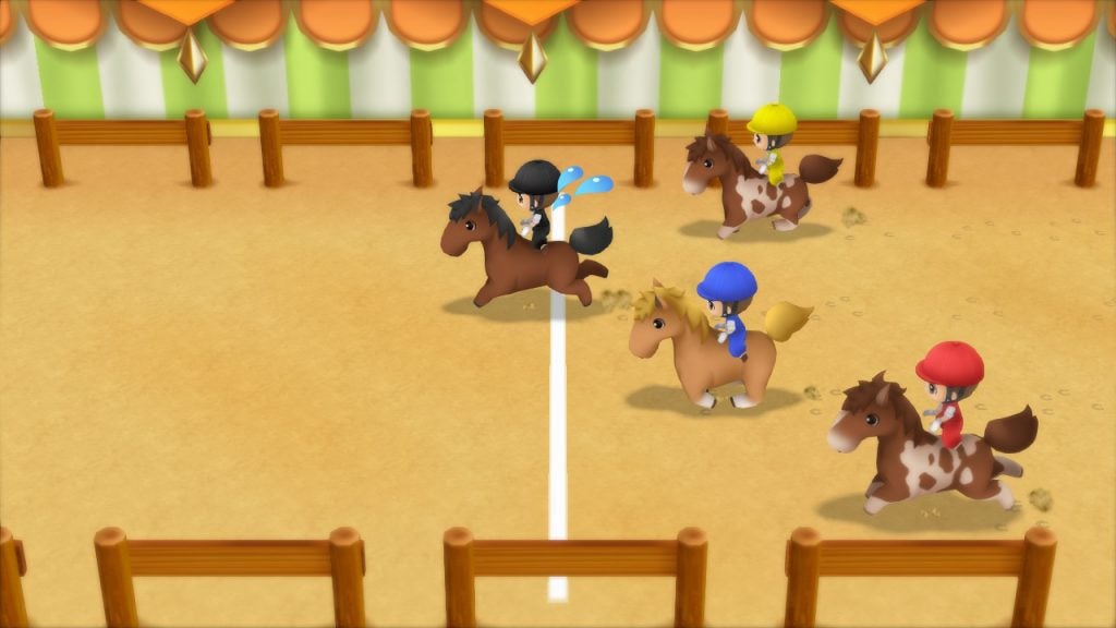 A picture of a scene from a game called Story of Seasons Friends of Mineral Town