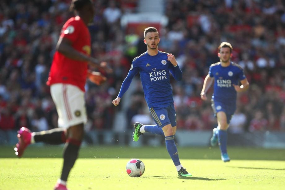 Picture from Manchester United vs Leicester City Premier League