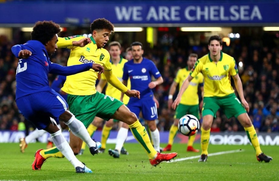 A picture from Chelsea vs Norwich City