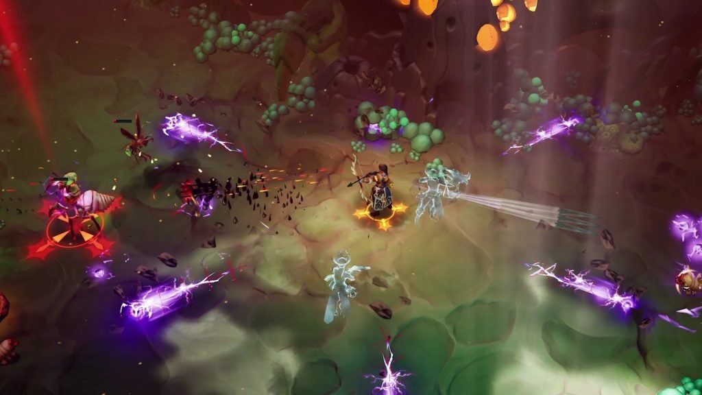 A picture of a scene from a game called Torchlight III