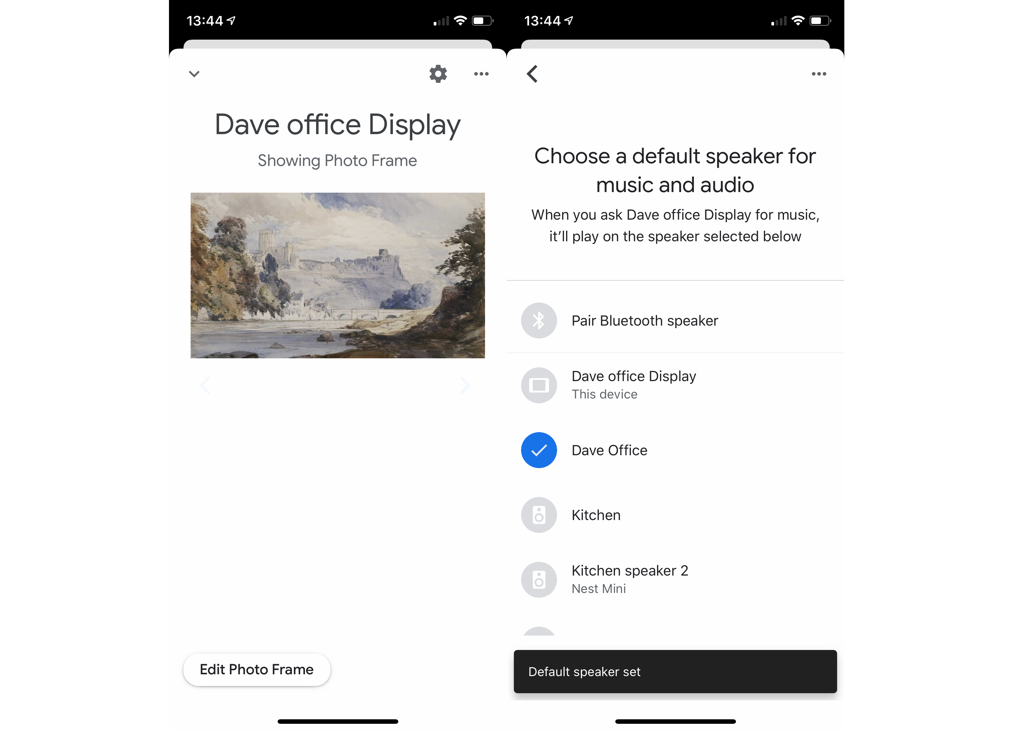 2. Google Assistant Choose Default Speaker