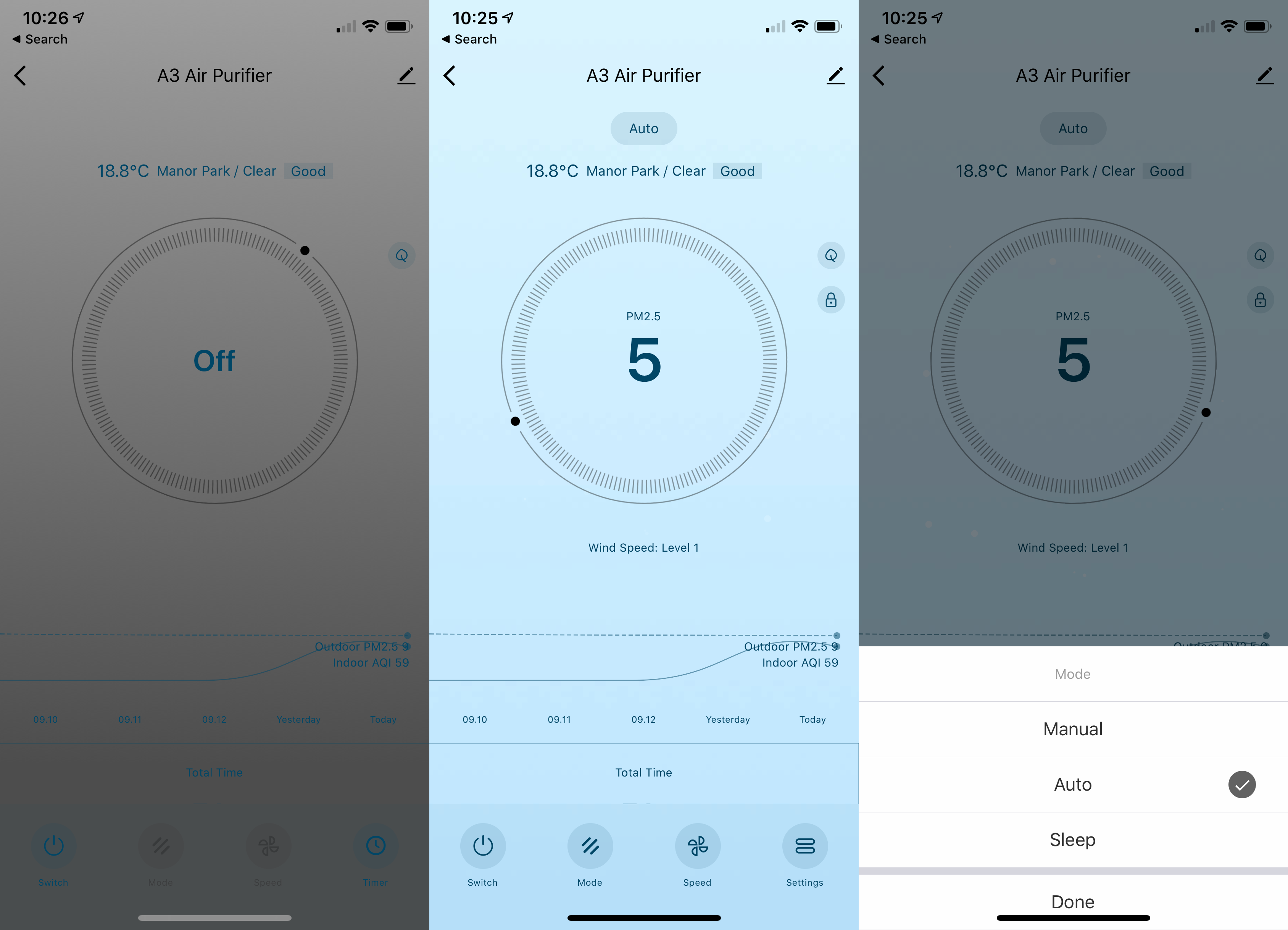 Elechomes Smart WiFi Air Purifier A3B app