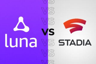 Comparision image of Luna logo on left and Stadia logo on the right
