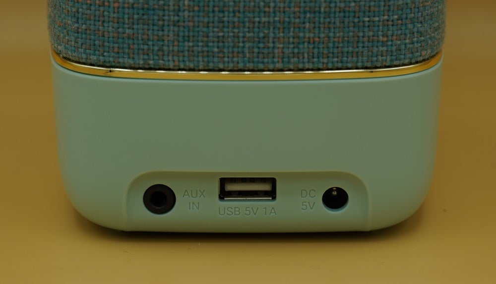 Close up image of ports section of Roberts Beacon 330 bluetooth speaker