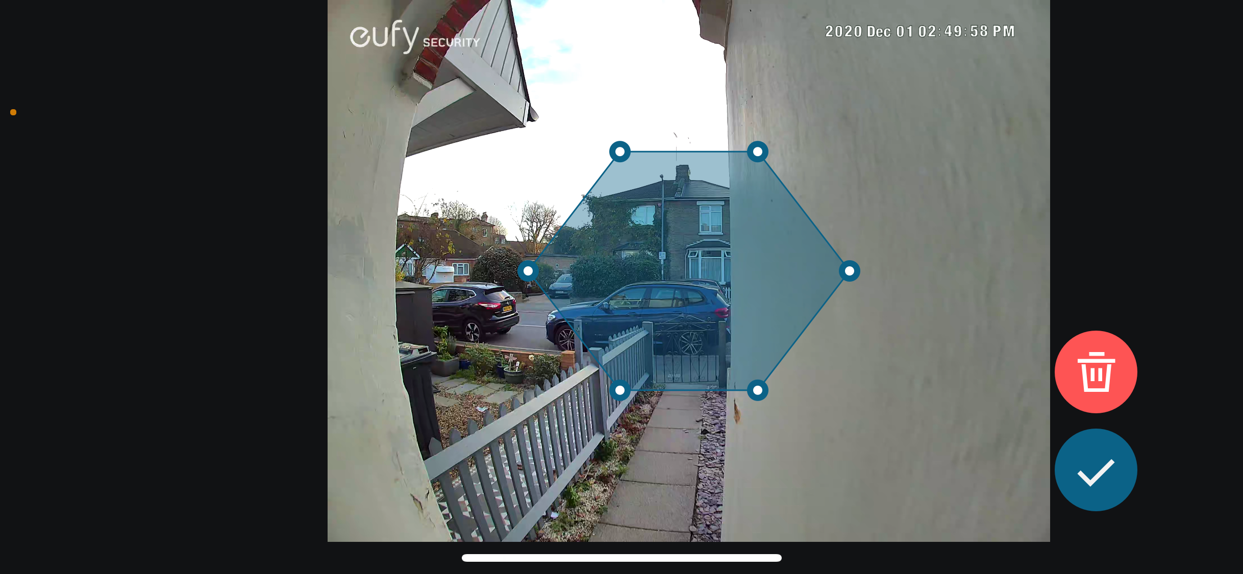 Eufy Video Doorbell 2K (Battery-powered) activity zones