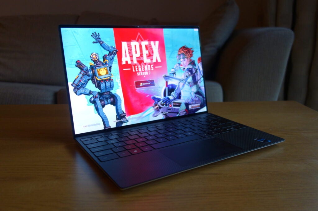 The XPS 13 is capable of playing games such as Apex Legends and Fortnite, albeit at low graphics settings 