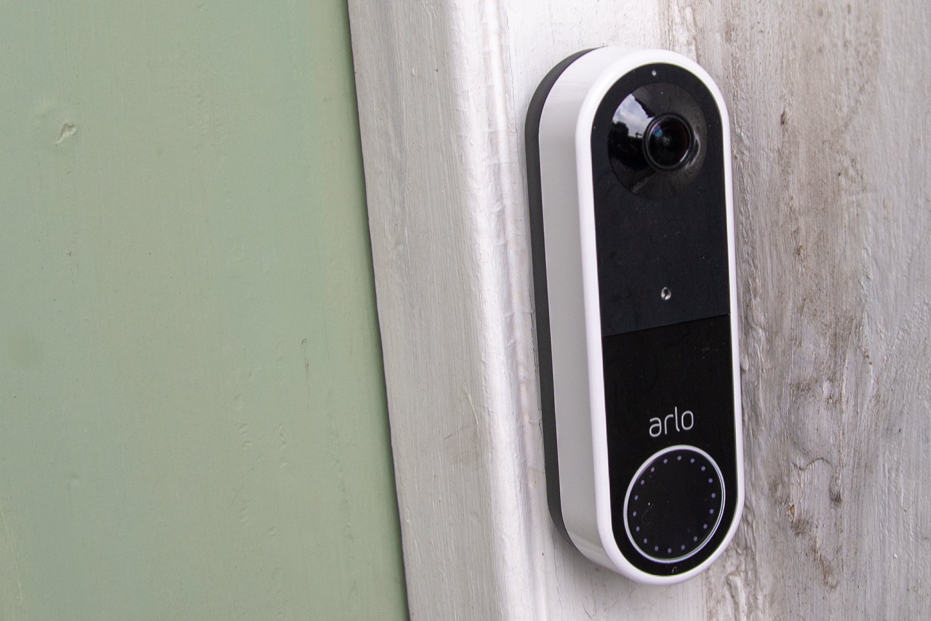 Arlo Essential Video Doorbell Wire-Free side view