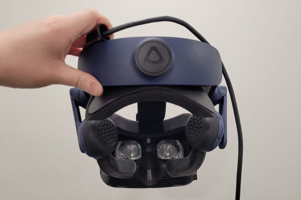 Vive Pro 2 view of the goggles