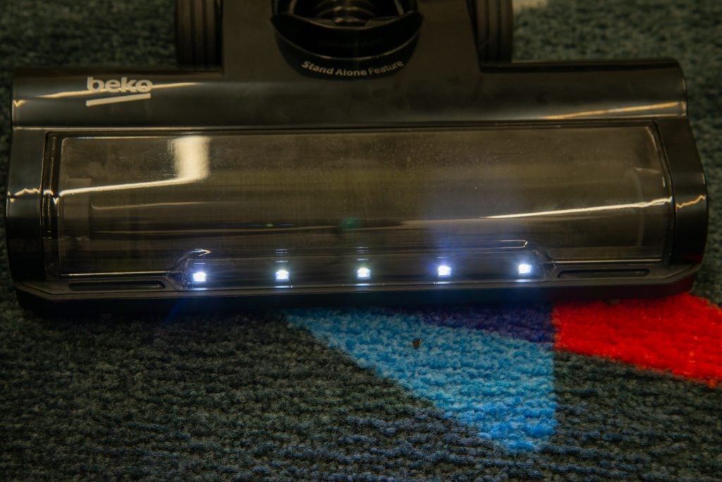 Beko PowerClean Cordless Vacuum Cleaner VRT94929VI LED lights on floor head