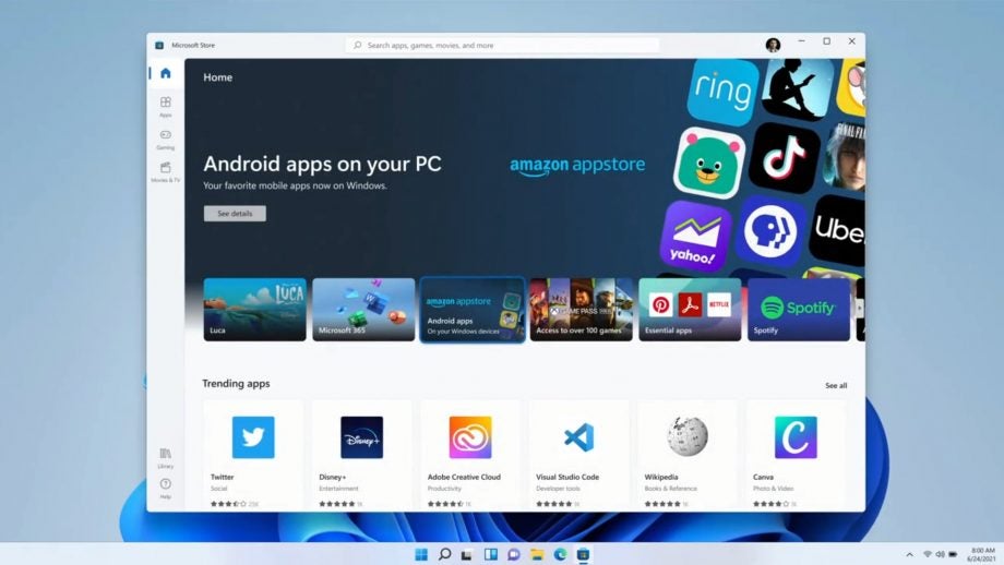 Android apps Windows 11