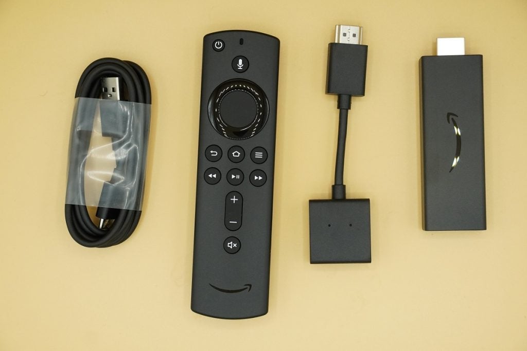 Amazon Fire TV Stick with cable and remote