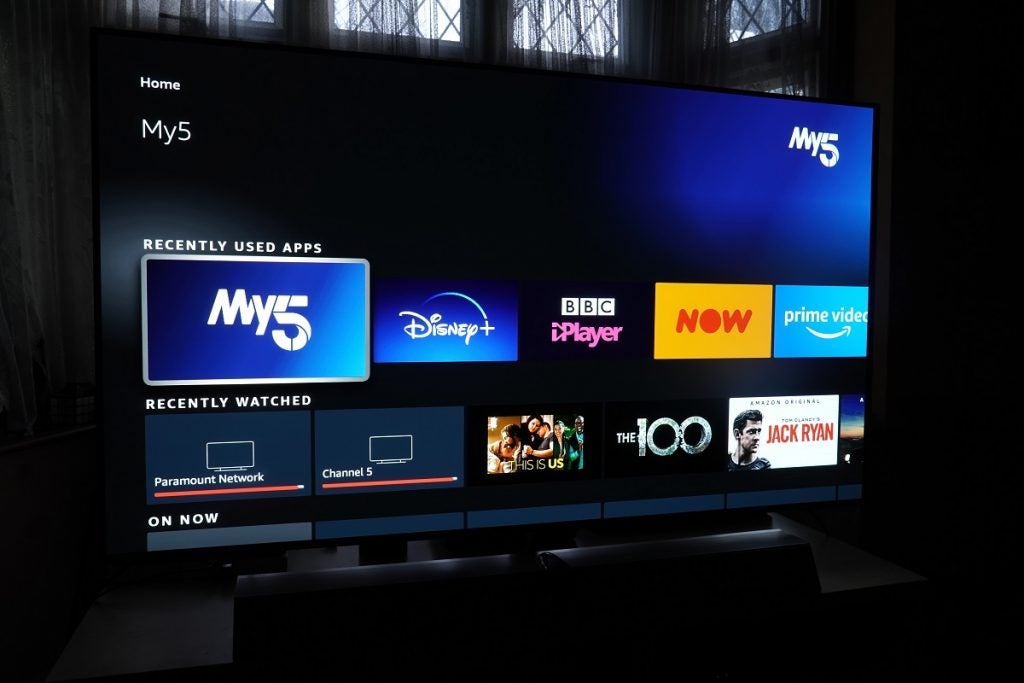 Recent apps page on Fire TV Stick