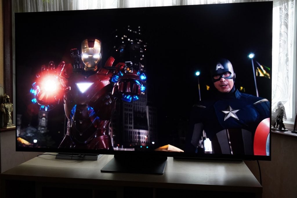 Marvel's Avengers on the Samsung QE65QN94A Neo QLED