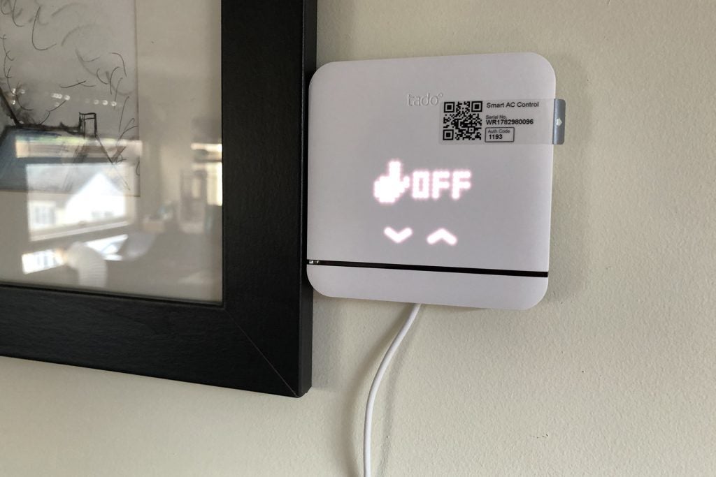 Tado Smart AC Control thermostat set to off