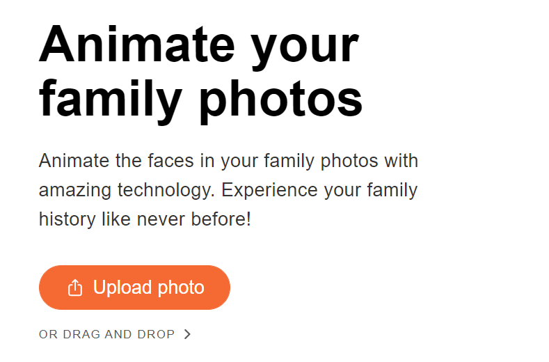 How to animate old photos with MyHeritage